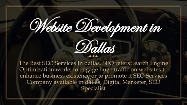 Website Development in Dallas