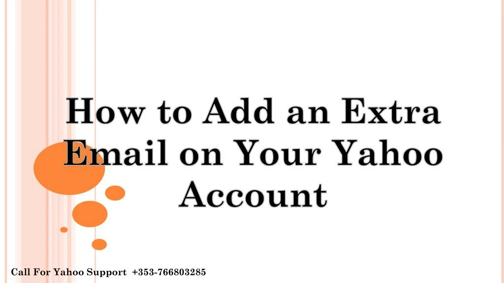 how to add an extra email on your yahoo account