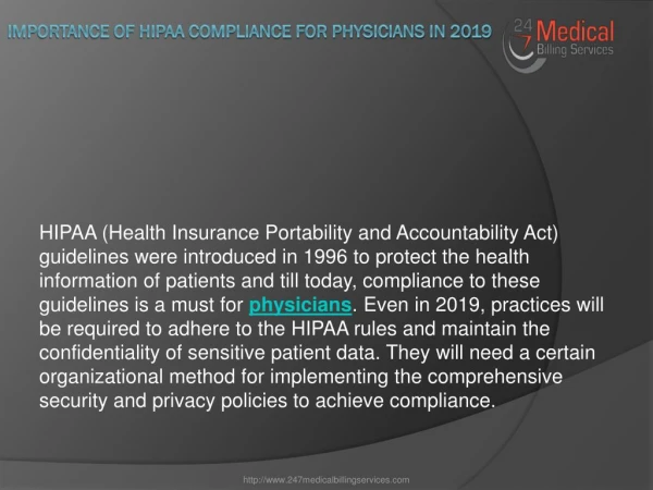 Importance Of HIPAA Compliance For Physicians In 2019