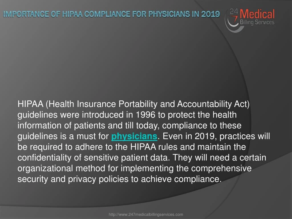 importance of hipaa compliance for physicians in 2019