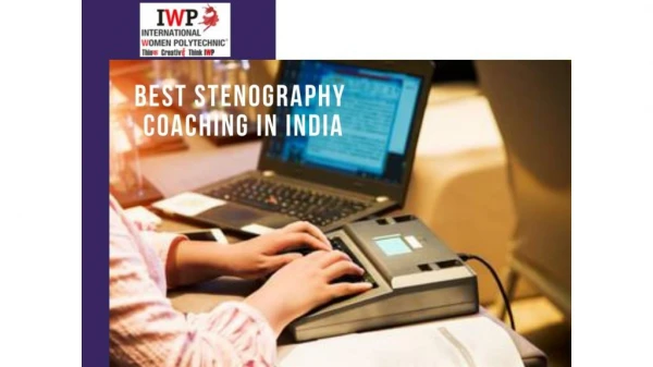 Best Stenography Coaching in India