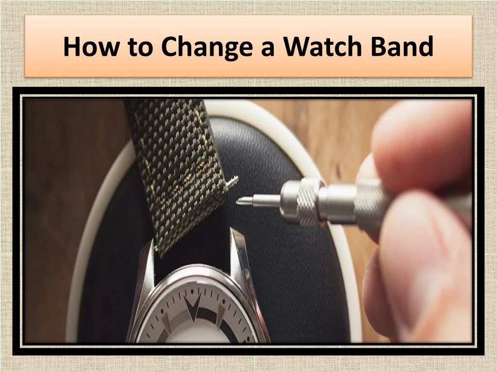 how to change a watch band