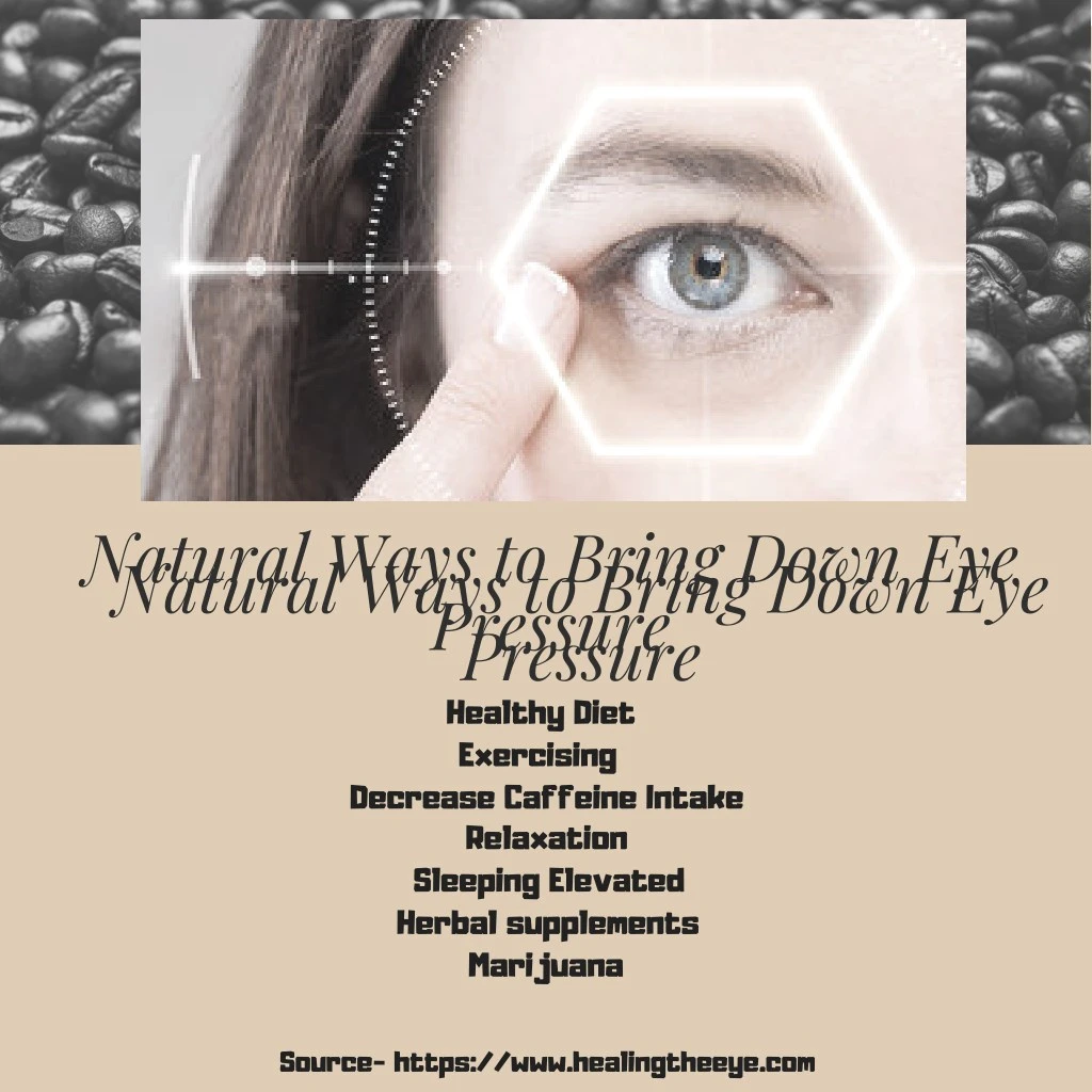 natural ways to bring down eye pressure pressure