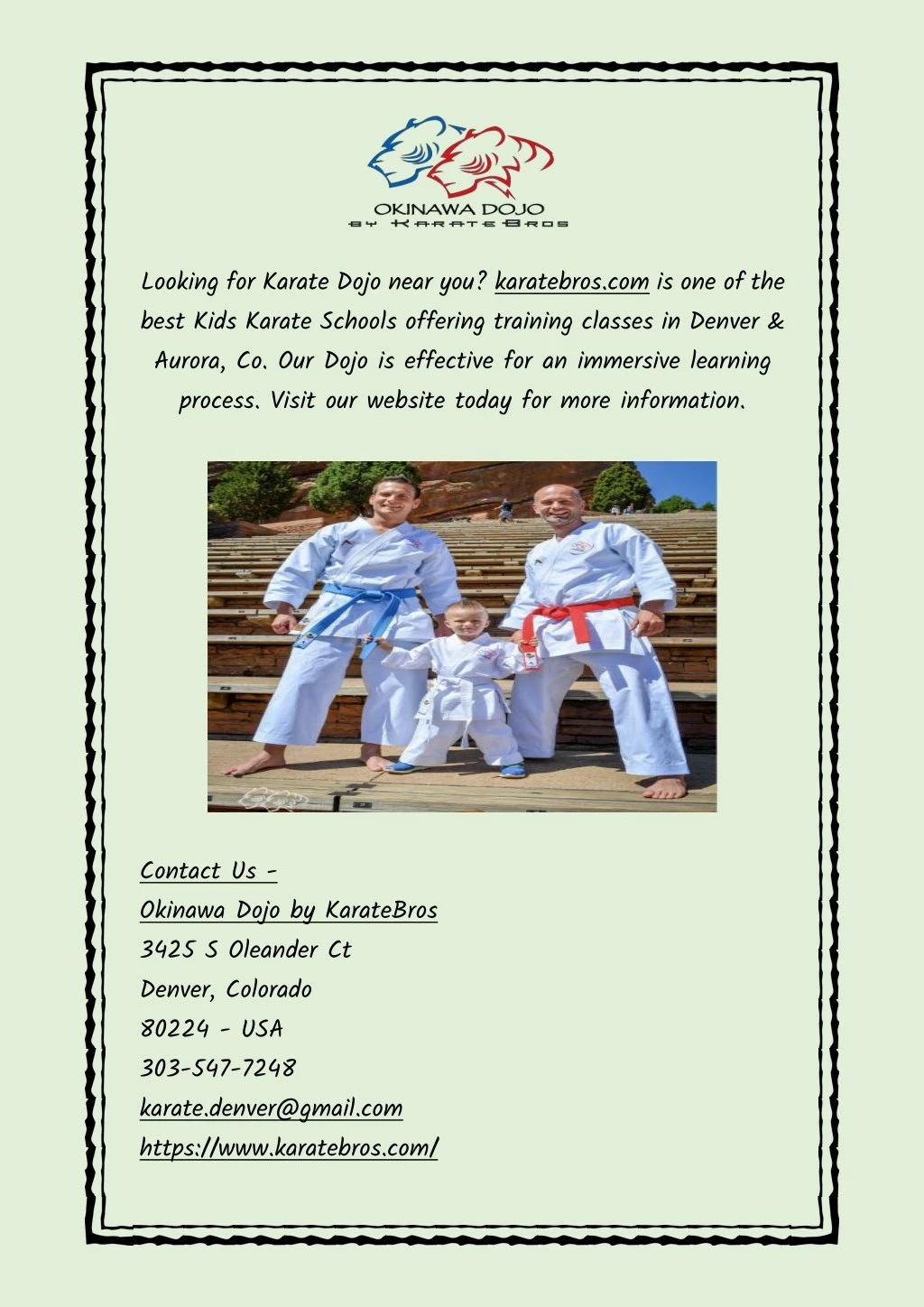 looking for karate dojo near you karatebros