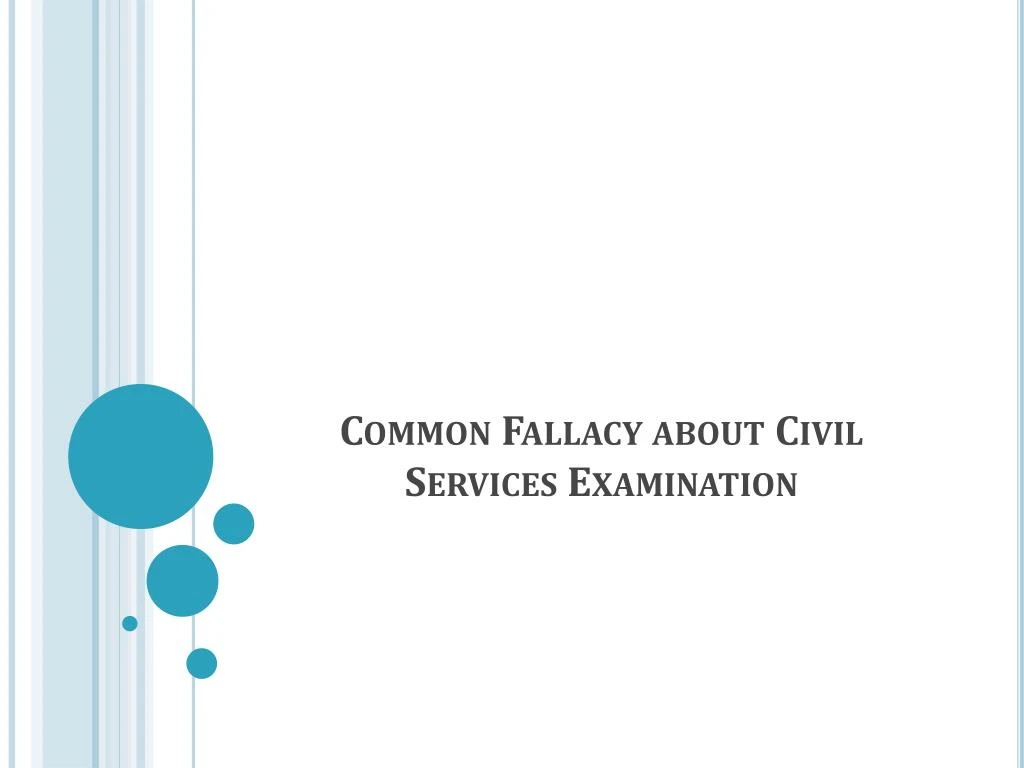 common fallacy about civil services examination