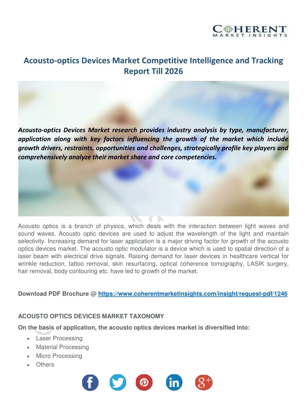 acousto optics devices market competitive