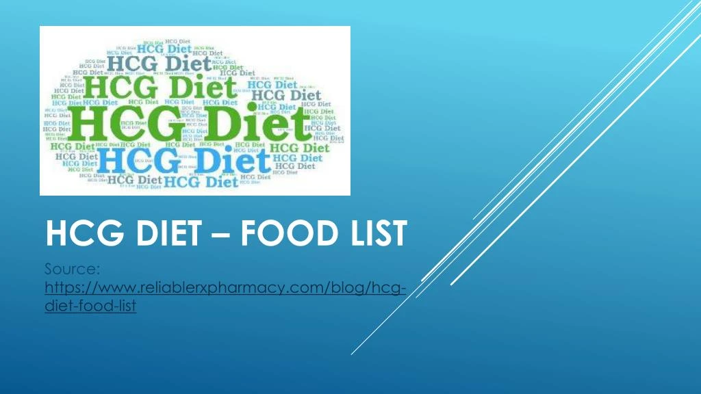 hcg diet food list