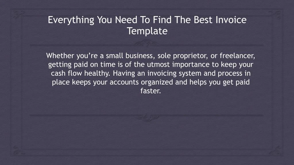 everything you need to find the best invoice template