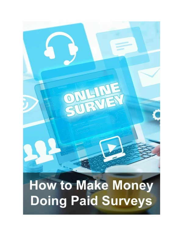 How to Make Money Doing Paid Surveys