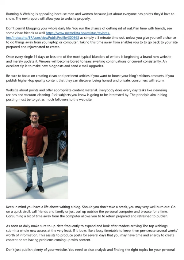 running a weblog is appealing because