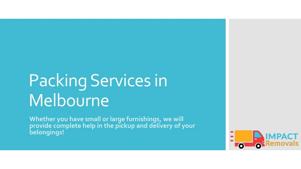 packing services in melbourne