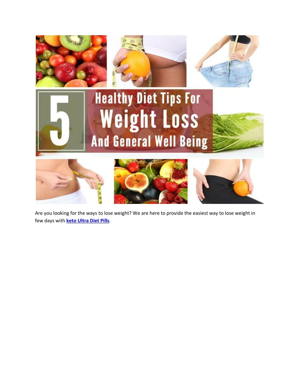 are you looking for the ways to lose weight