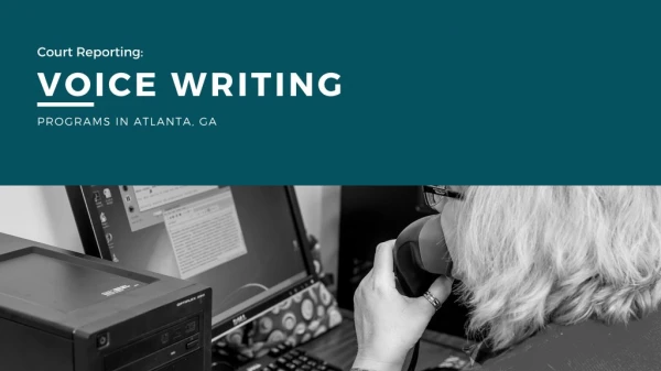 Voice writing Programs in Atlanta, GA
