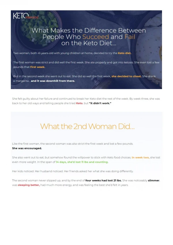 What makes the difference between people who succeed and fail on the keto diet - The 28 days keto challenge program