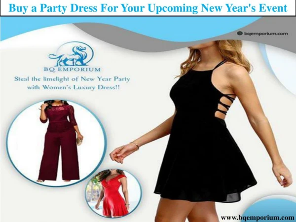 Buy a Party Dress For Your Upcoming New Year's Event