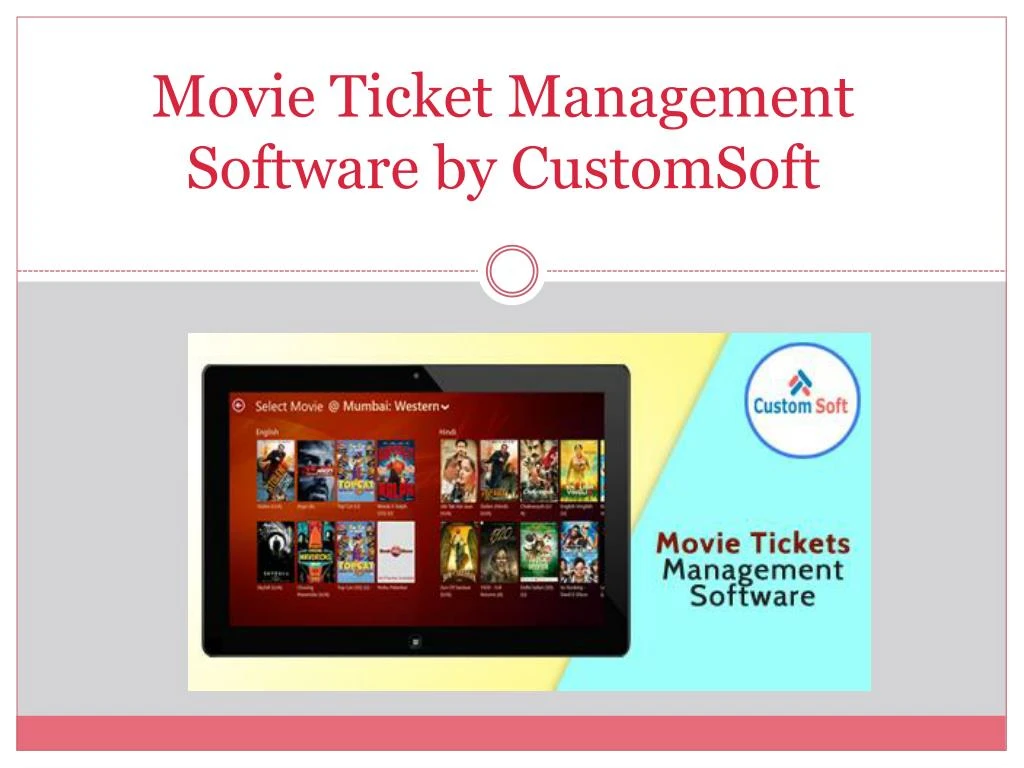movie ticket management software by customsoft