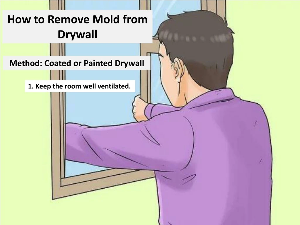 how to remove mold from drywall