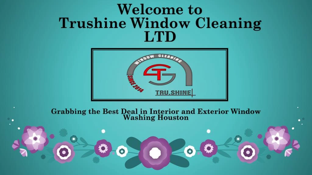 welcome to trushine window cleaning ltd