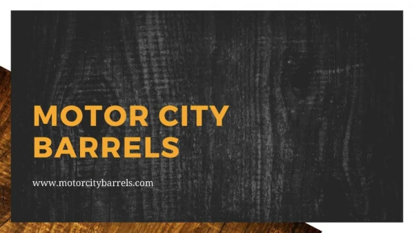 Handmade recycled whiskey barrels products | Motor City Barrels