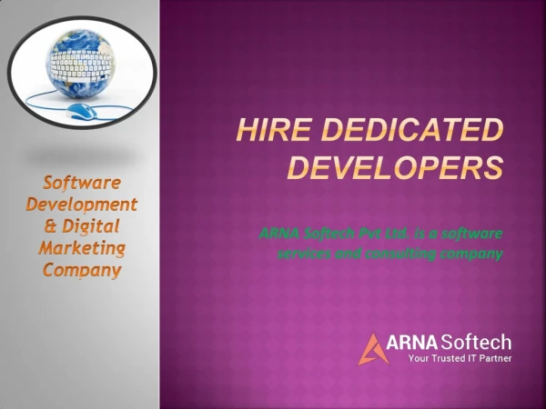 Hire dedicated developers from ArnaSoftech