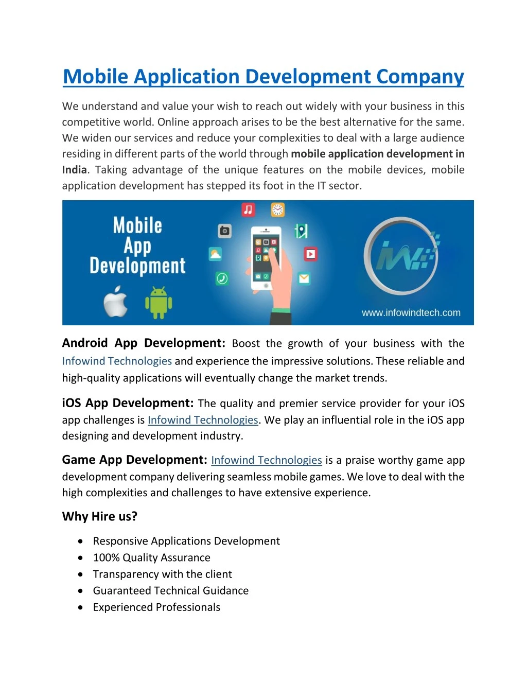 mobile application development company