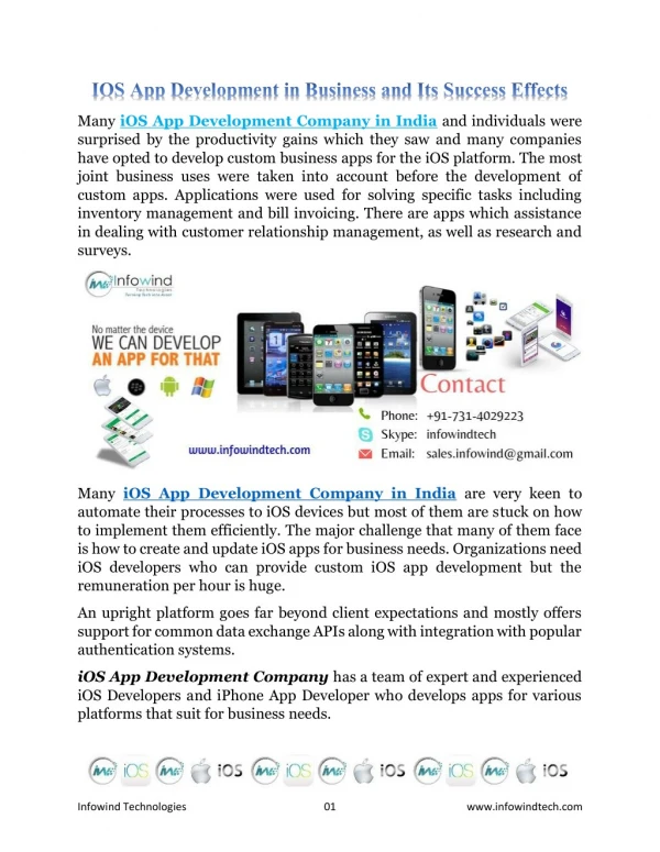 IOS App Development in Business and Its Success Effects