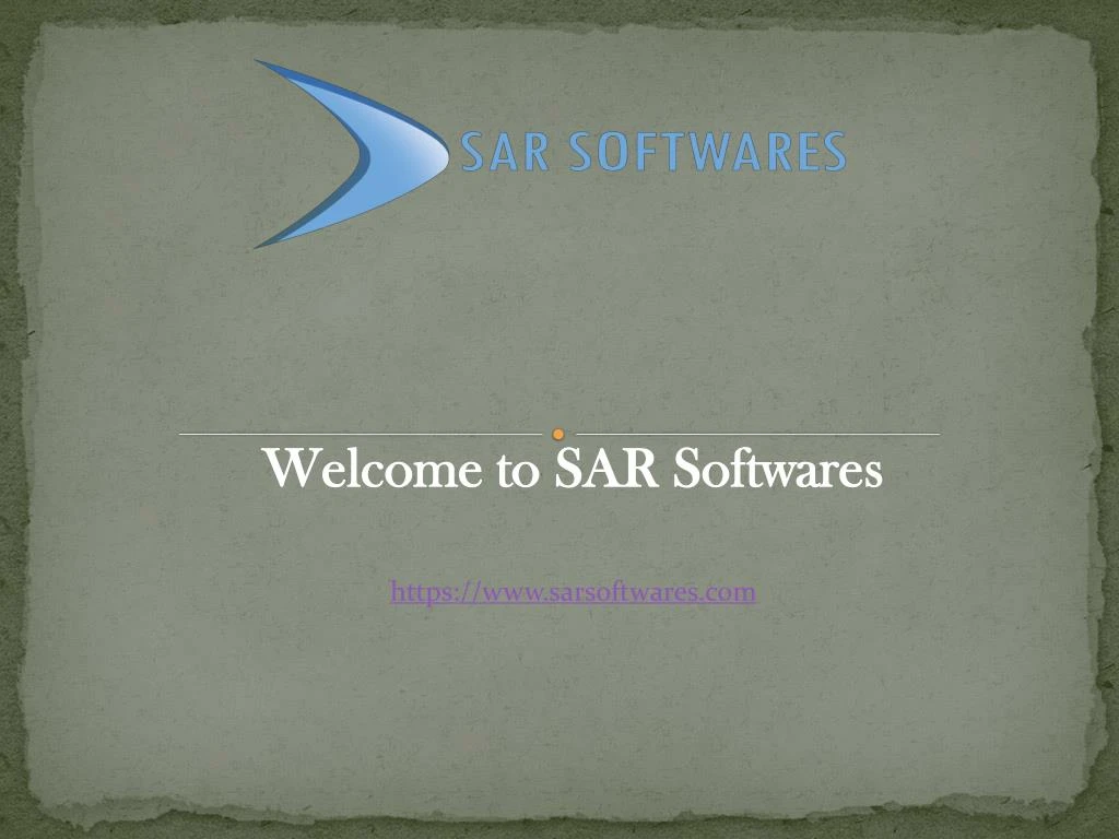 welcome to sar softwares