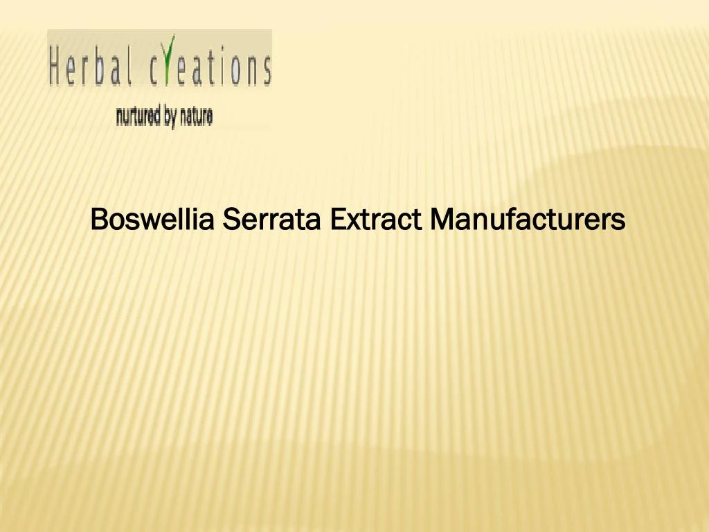 boswellia serrata extract manufacturers