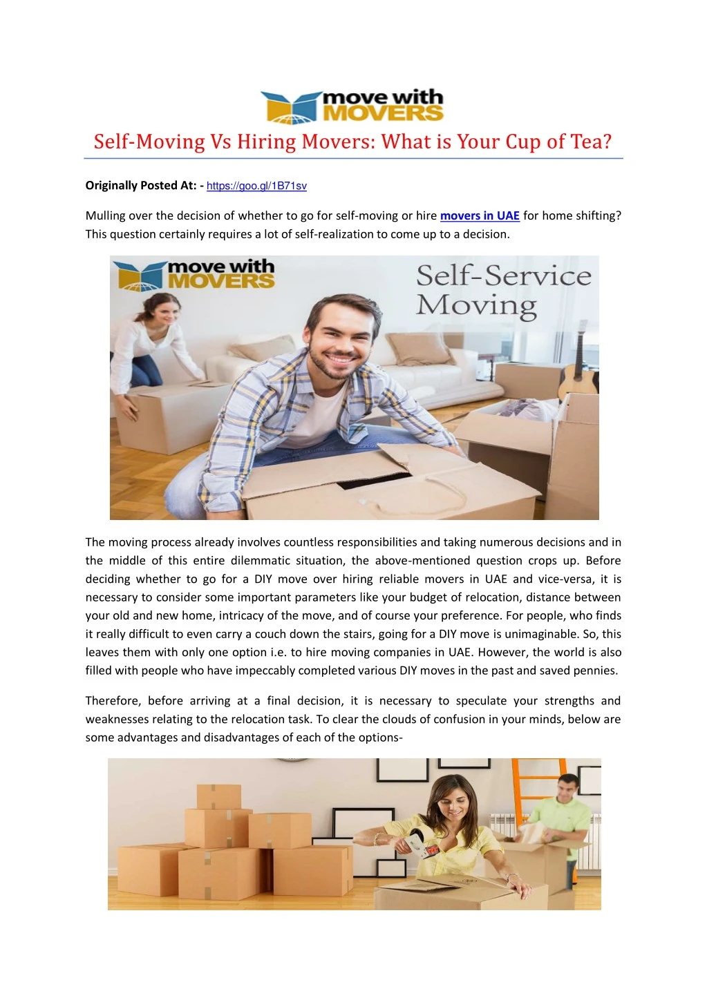 self moving vs hiring movers what is your