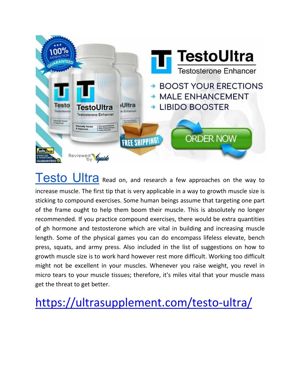 testo ultra read on and research a few approaches