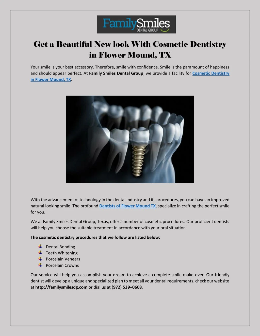 get a beautiful new look with cosmetic dentistry