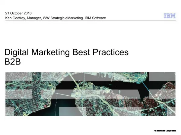 Digital Marketing Best Practices B2B