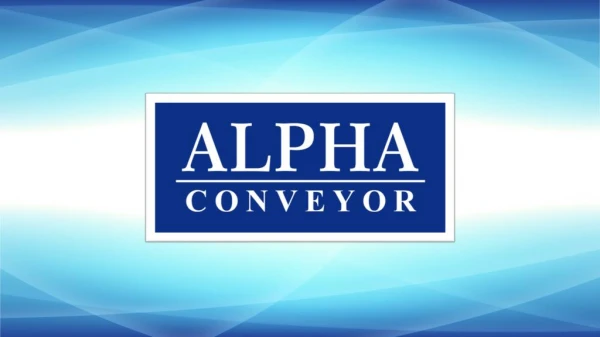Choose the right conveyors