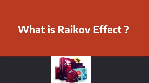 What is the Raikov Effect?
