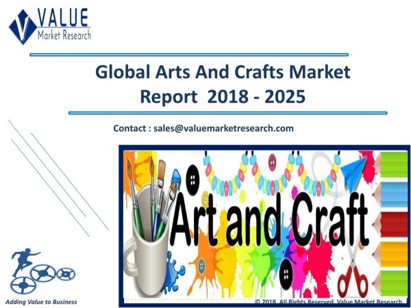 Arts and Crafts Market Share, Global Industry Analysis Report 2018-2025