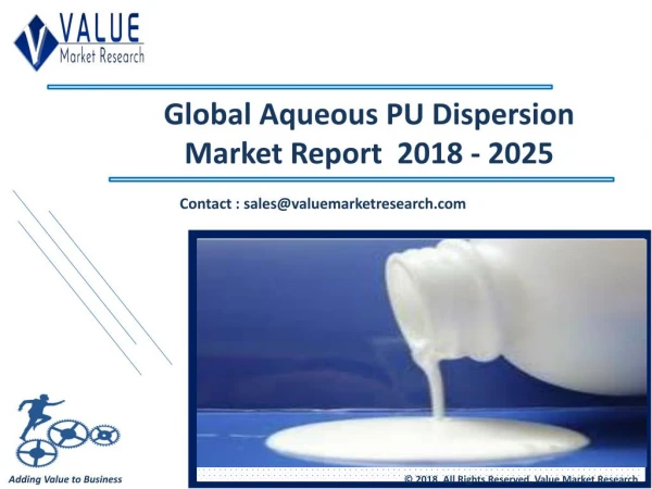 Aqueous PU Dispersion Market Share, Global Industry Analysis Report 2018-2025