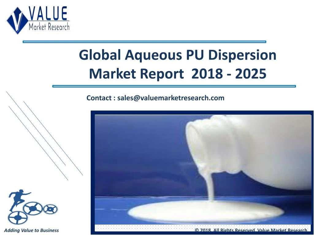 global aqueous pu dispersion market report 2018