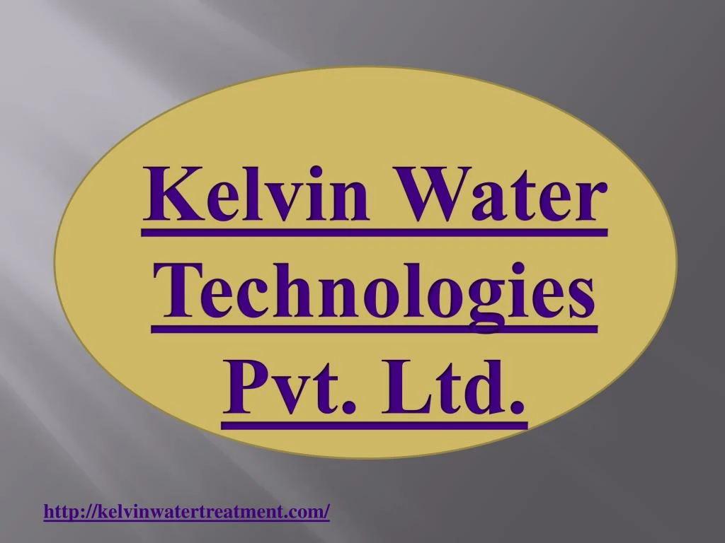 kelvi n water technologies pvt ltd