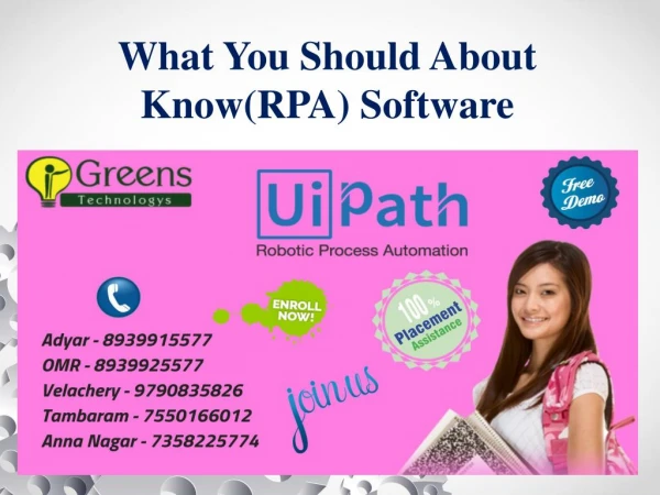 What You Should About Know(RPA) Software