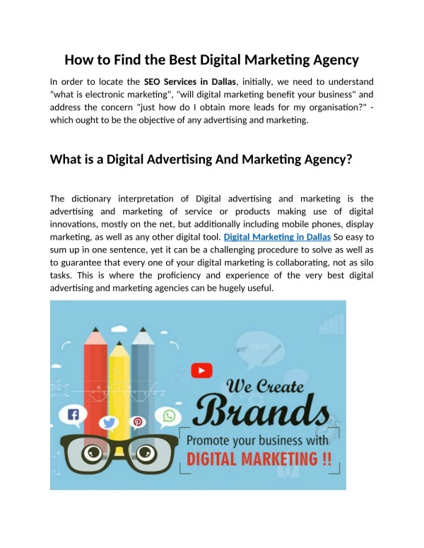 How to Find the Best Digital Marketing Agency