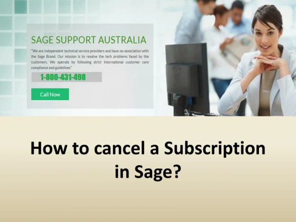 How to cancel a Subscription in Sage?