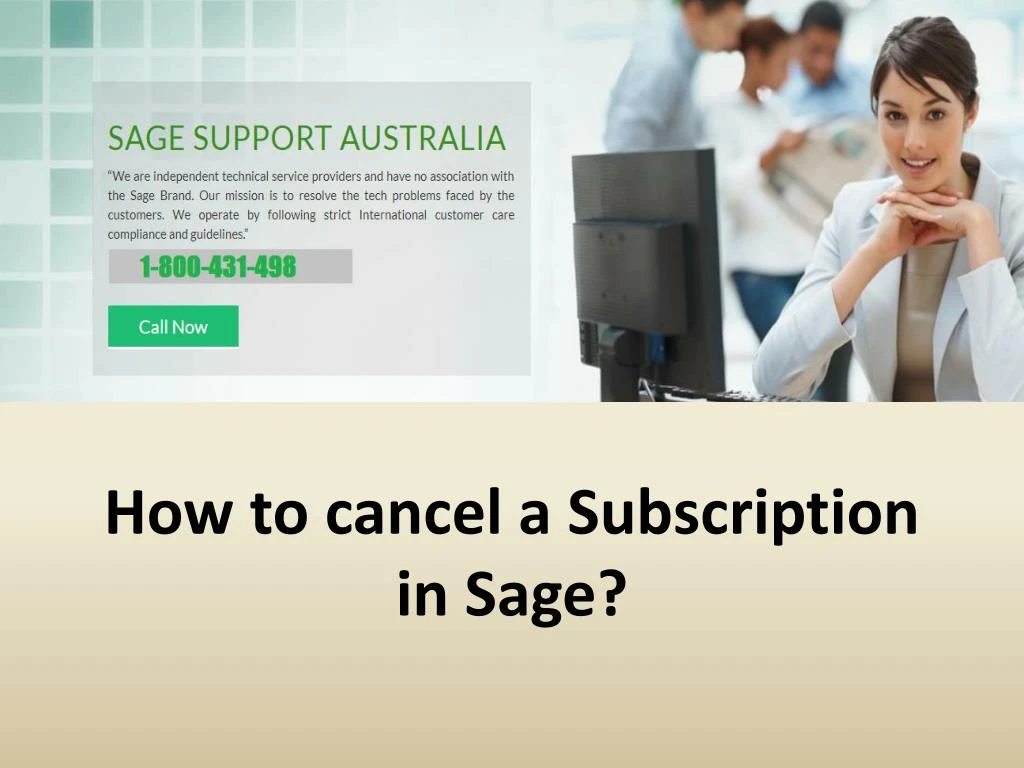 how to cancel a subscription in sage