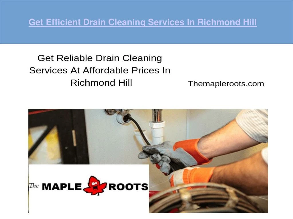 get efficient drain cleaning services in richmond