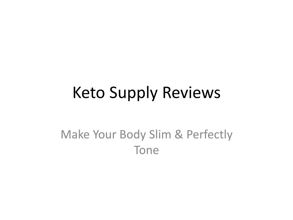 keto supply reviews