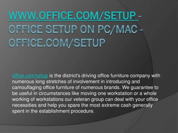 www office com setup office setup on pc mac office com setup