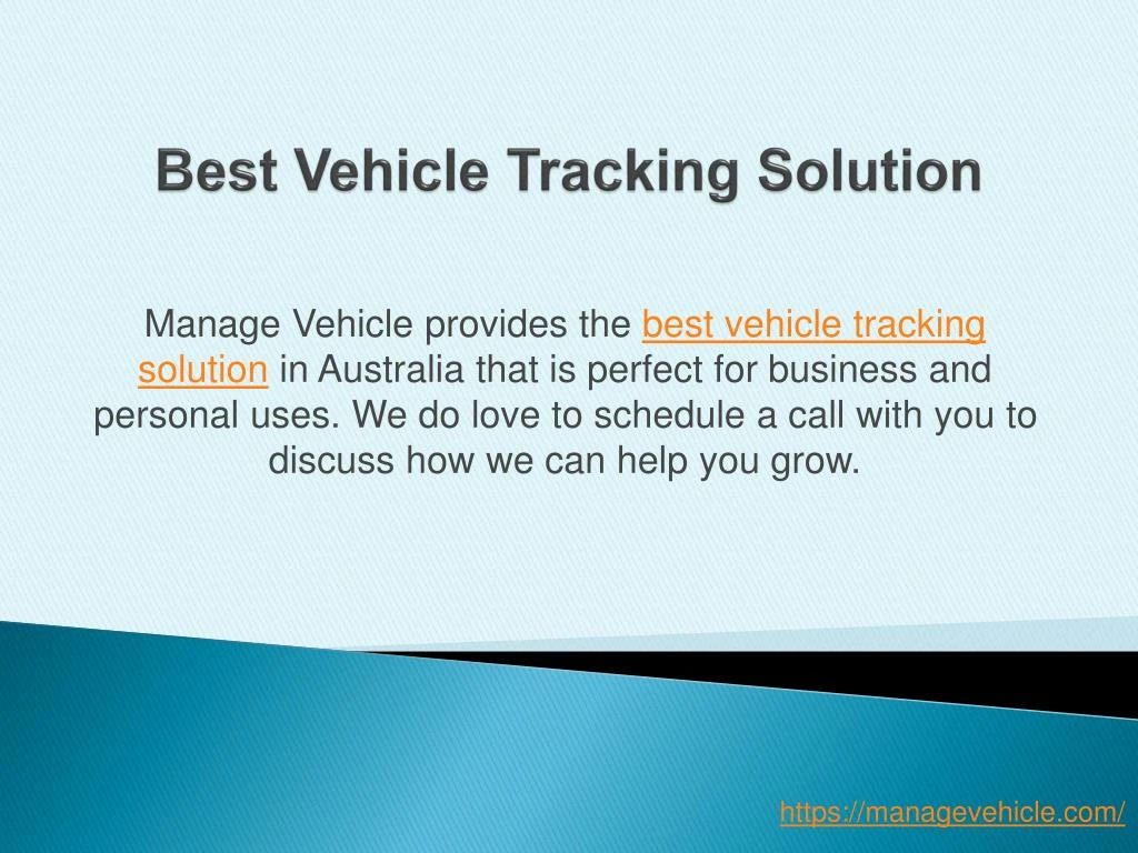 best vehicle tracking solution