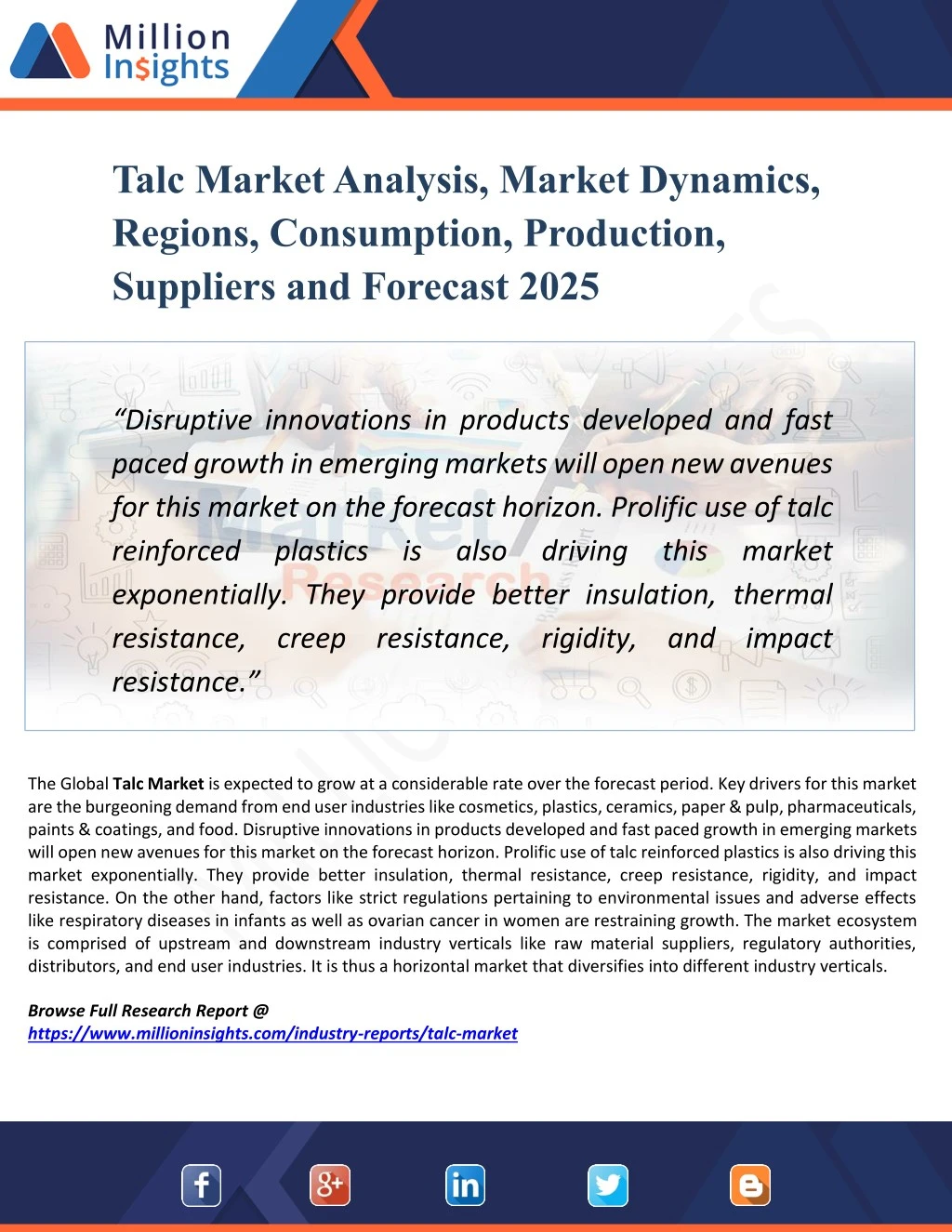 talc market analysis market dynamics regions