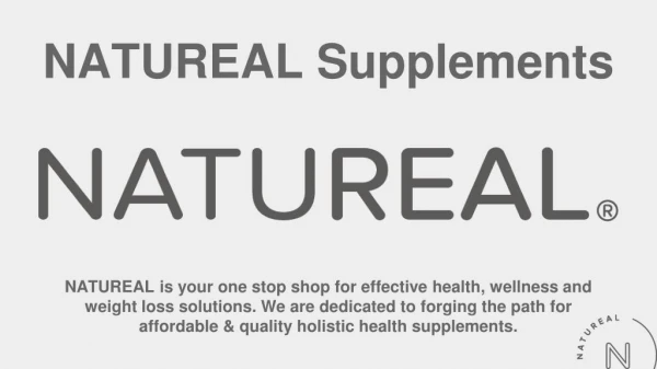 Natural Weight Loss Pills - Natu-real.com