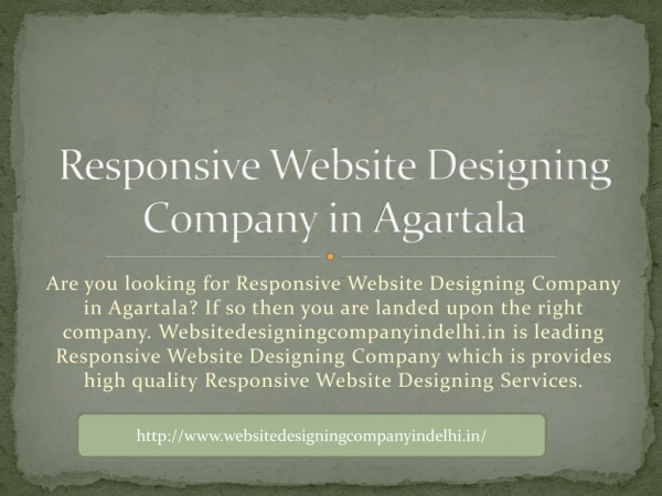 Responsive Website Designing Company in Agartala