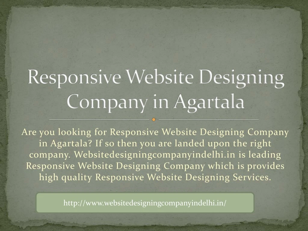 are you looking for responsive website designing